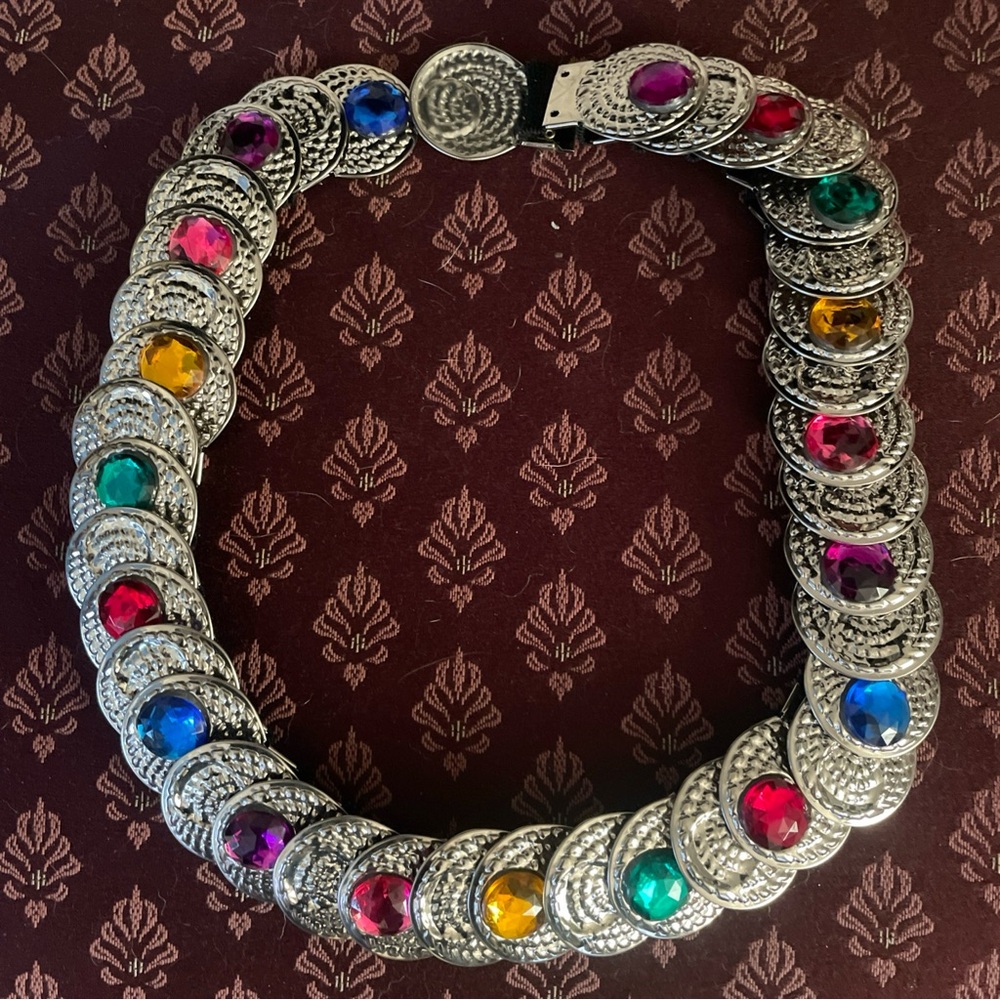 VTG Vibrant Multicolor Gemstone Belt